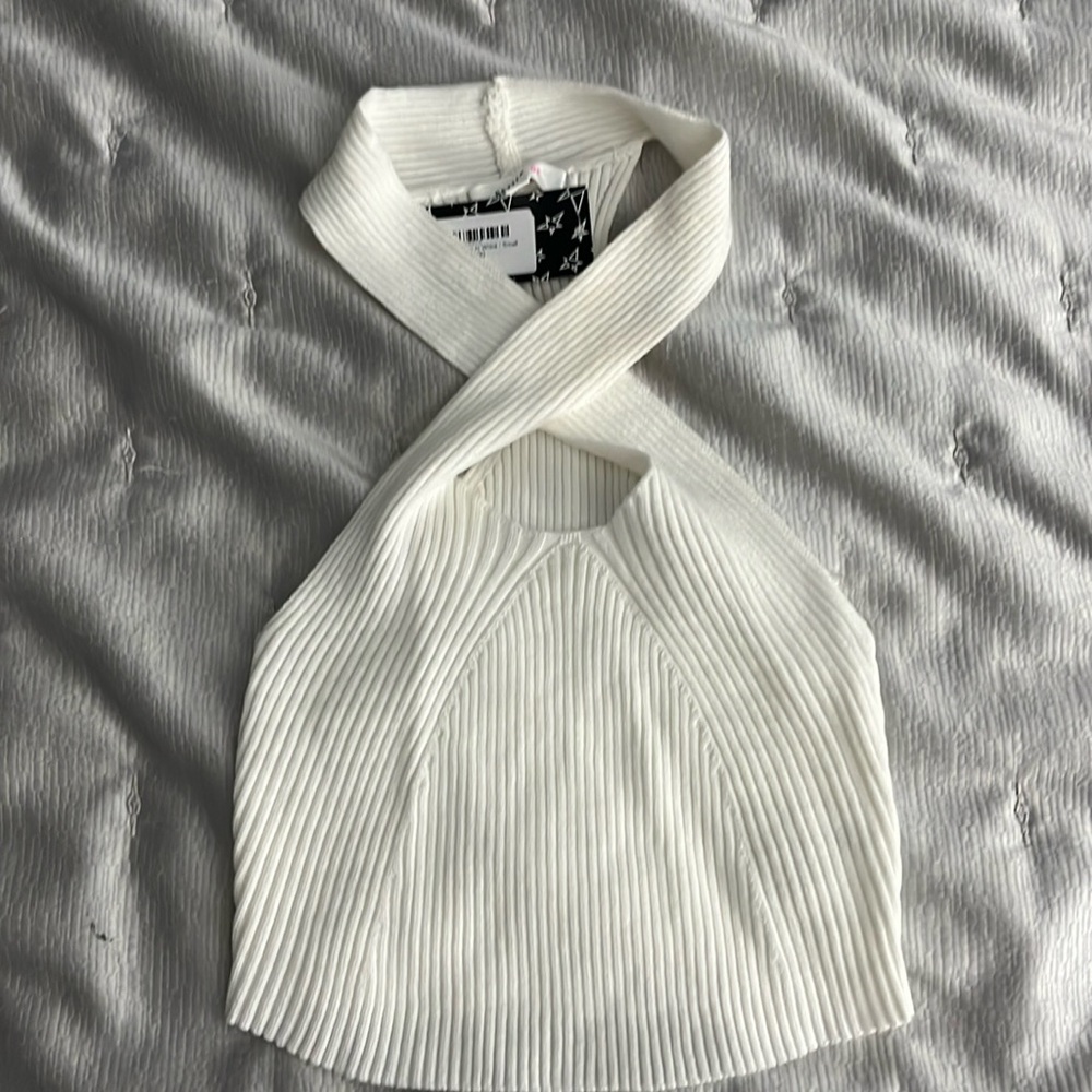 White Halter Top “Better Be” sold by Madida